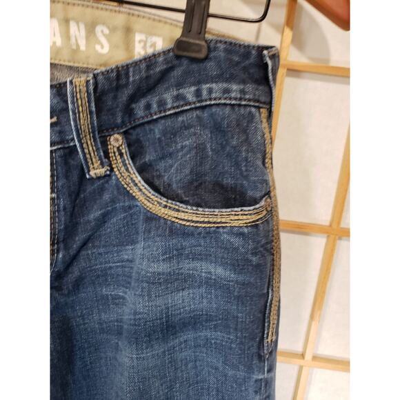 Guess Falcon Boot Cut Butterfly Jean 31 Distressed Wash Embroidered - Picture 15 of 16